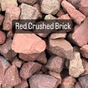 3/4 inch - 1/2 inch Red Crushed Brick