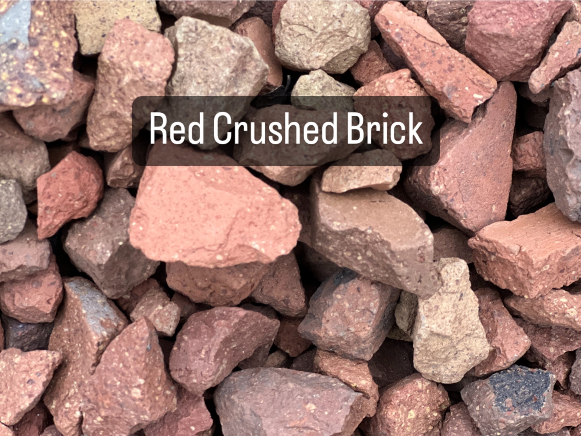 3/4 inch - 1/2 inch Red Crushed Brick